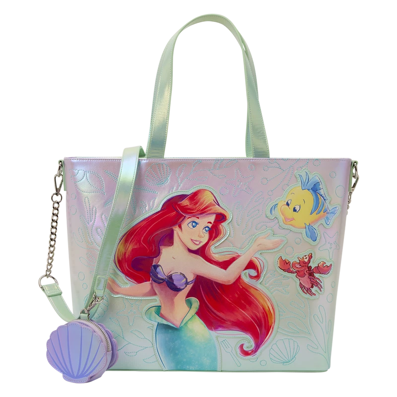 The Little Mermaid Ariel, Flounder, & Sebastian Tote