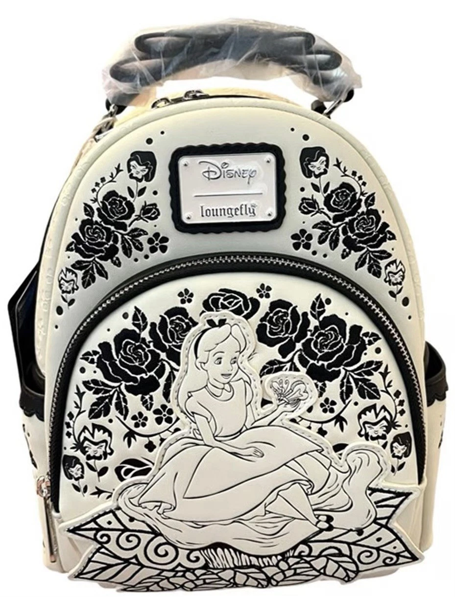 Loungefly Disney Alice in Wonderland Mini Backpack Cream Black