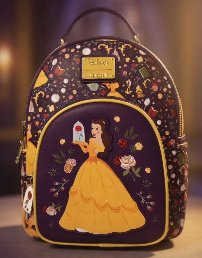 Loungefly Disney Beauty and Beast Belle Enchanted Beauty Rose