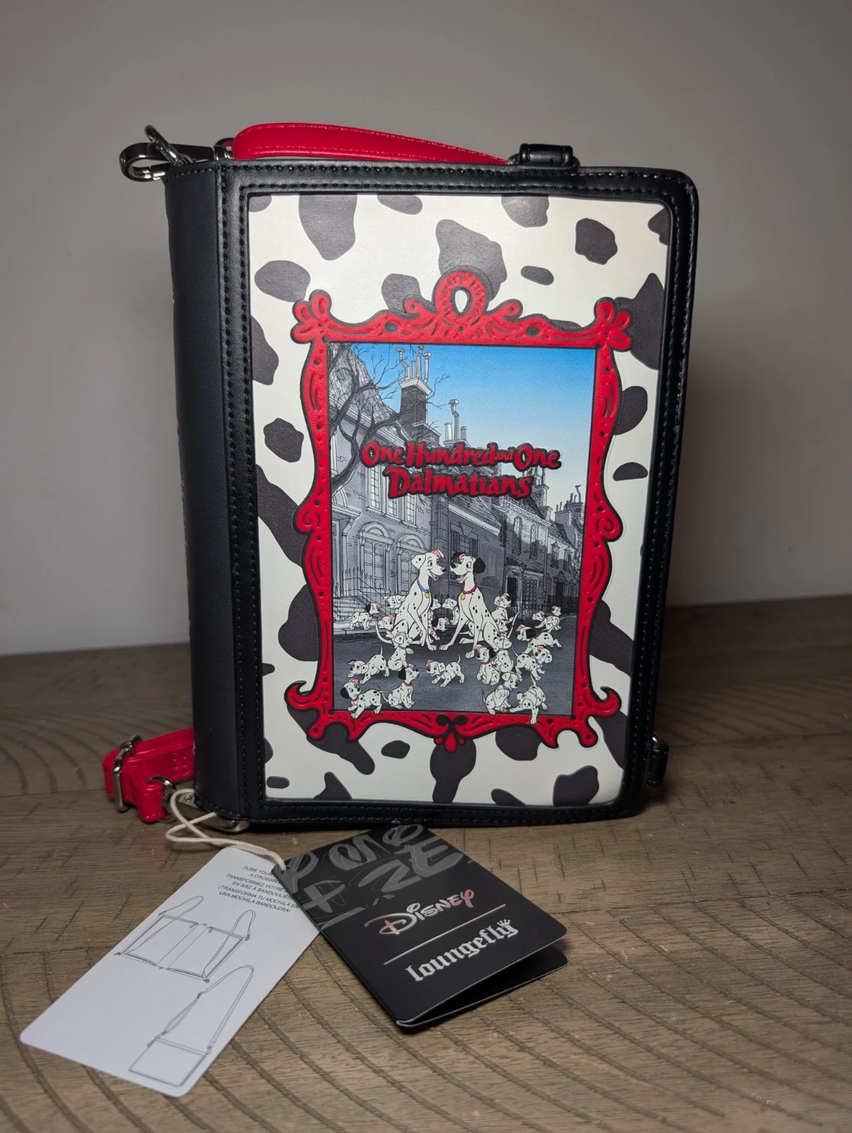 Loungefly Disney Classic Books 101 Dalmatians Convertible Crossbody