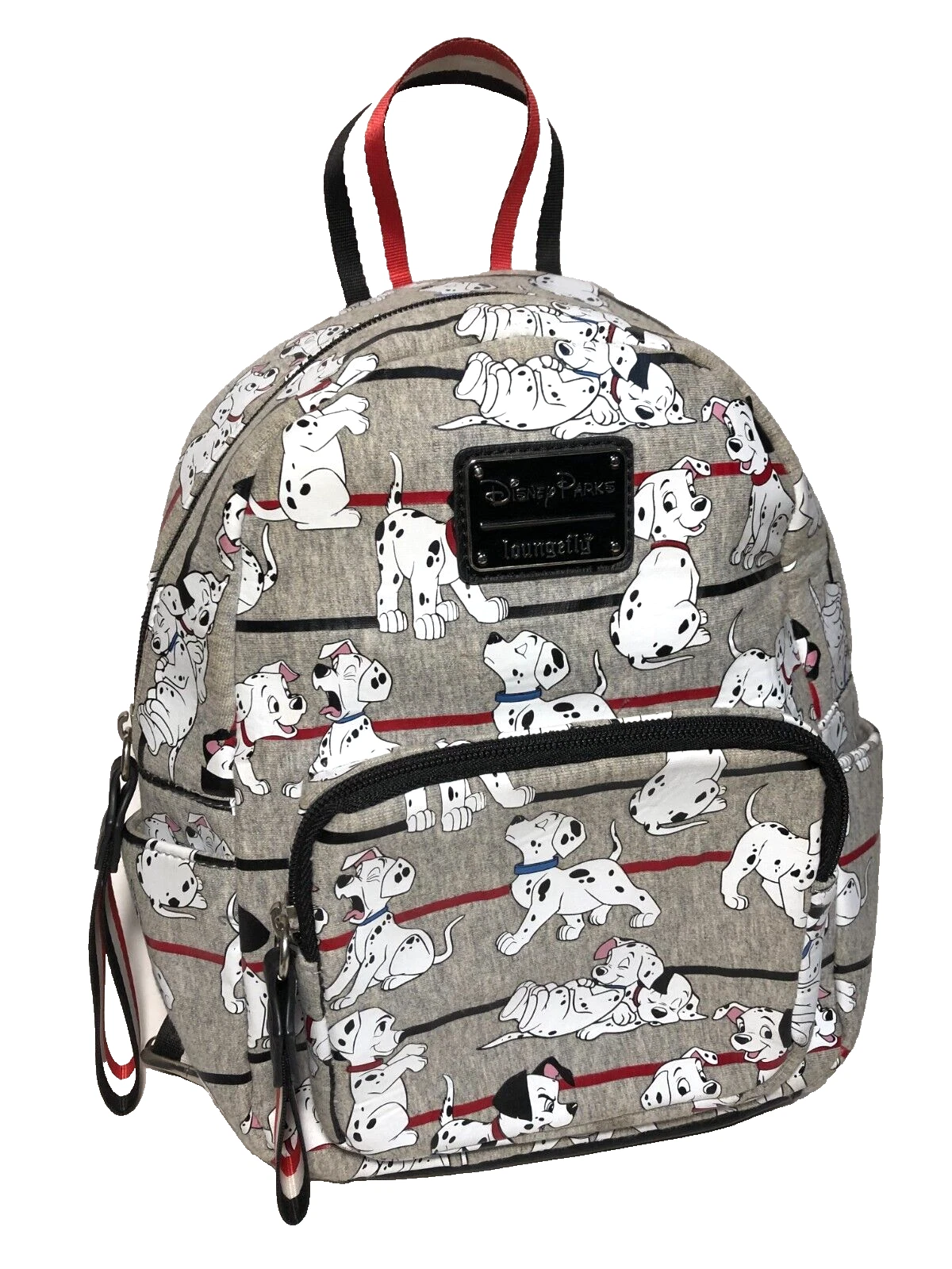 Disney Loungefly Backpack 101 Dalmations Grey Puppies AOP