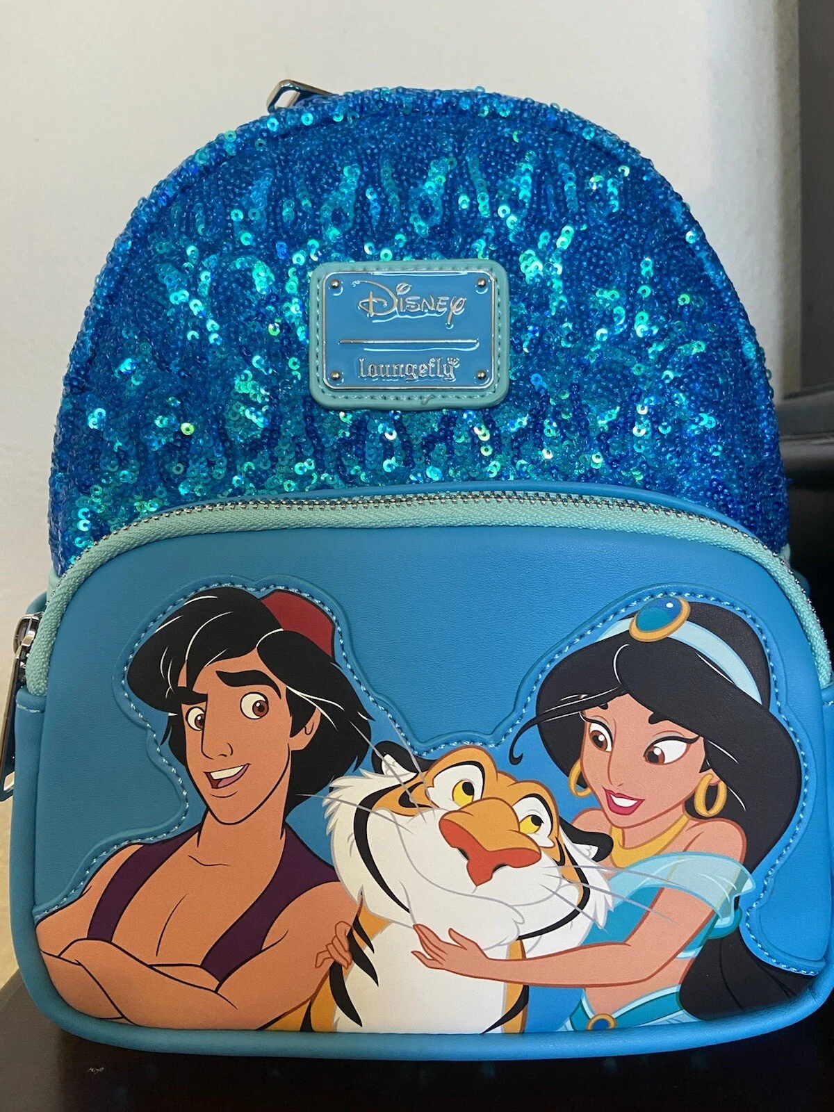 Loungefly Disney Aladdin TWO TONED JASMINE Rajah Sequin