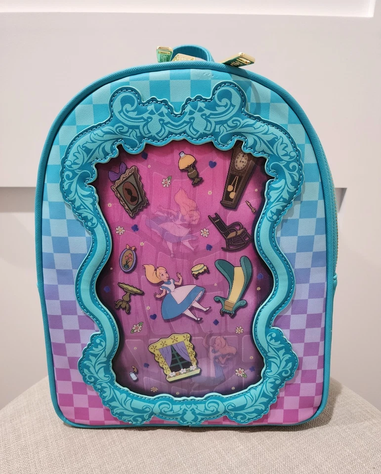 LOUNGEFLY Disney Alice in Wonderland Lenticular Falling