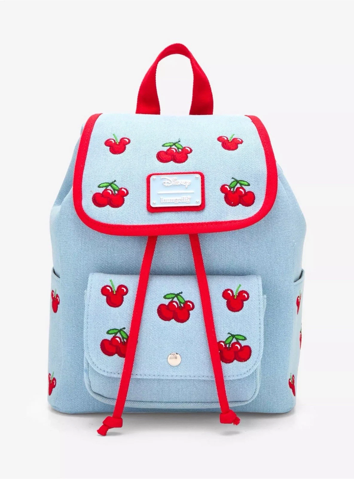 Loungefly Disney Mickey Mouse Cherries Denim