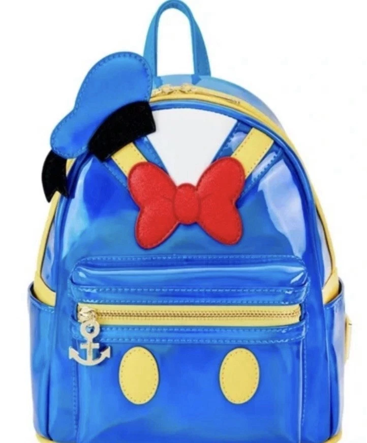 LOUNGEFLY Disney Donald Duck 90th Anniversary Metallic Cosplay