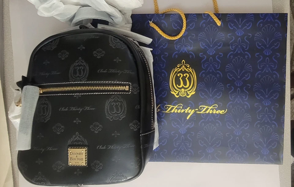 Club 33 Disneyland Dooney & Bourke Leather Backpack