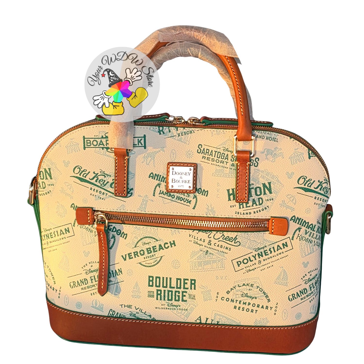 Disney Dooney & Bourke Bag - Disney Vacation Club Resort Logos SATCHEL