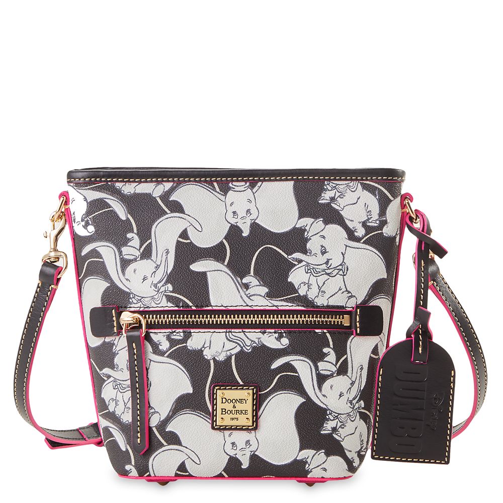 Disney Dooney & Bourke Bag - Dumbo Black and White - Small Zip Sac