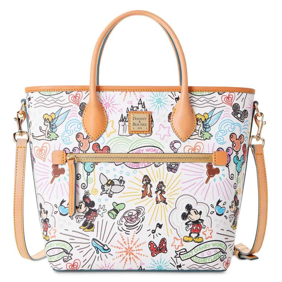 Disney Dooney & Bourke Bag - Sketch Mickey Minnie Tote Handbag