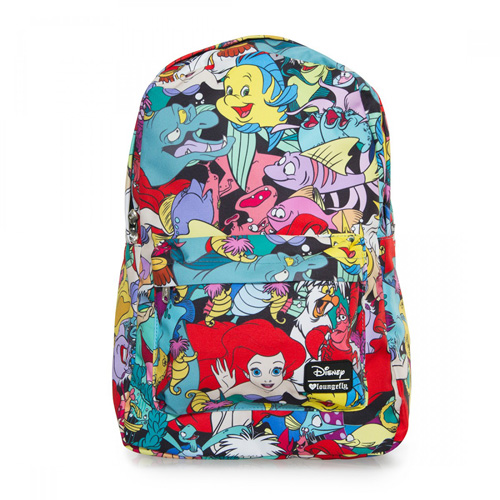 Disney Loungefly Backpack Bag - The Little Mermaid Character Print