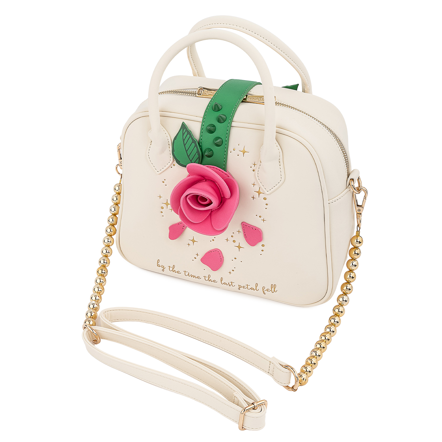 Disney Loungefly Crossbody Bag - Beauty and the Beast Rose