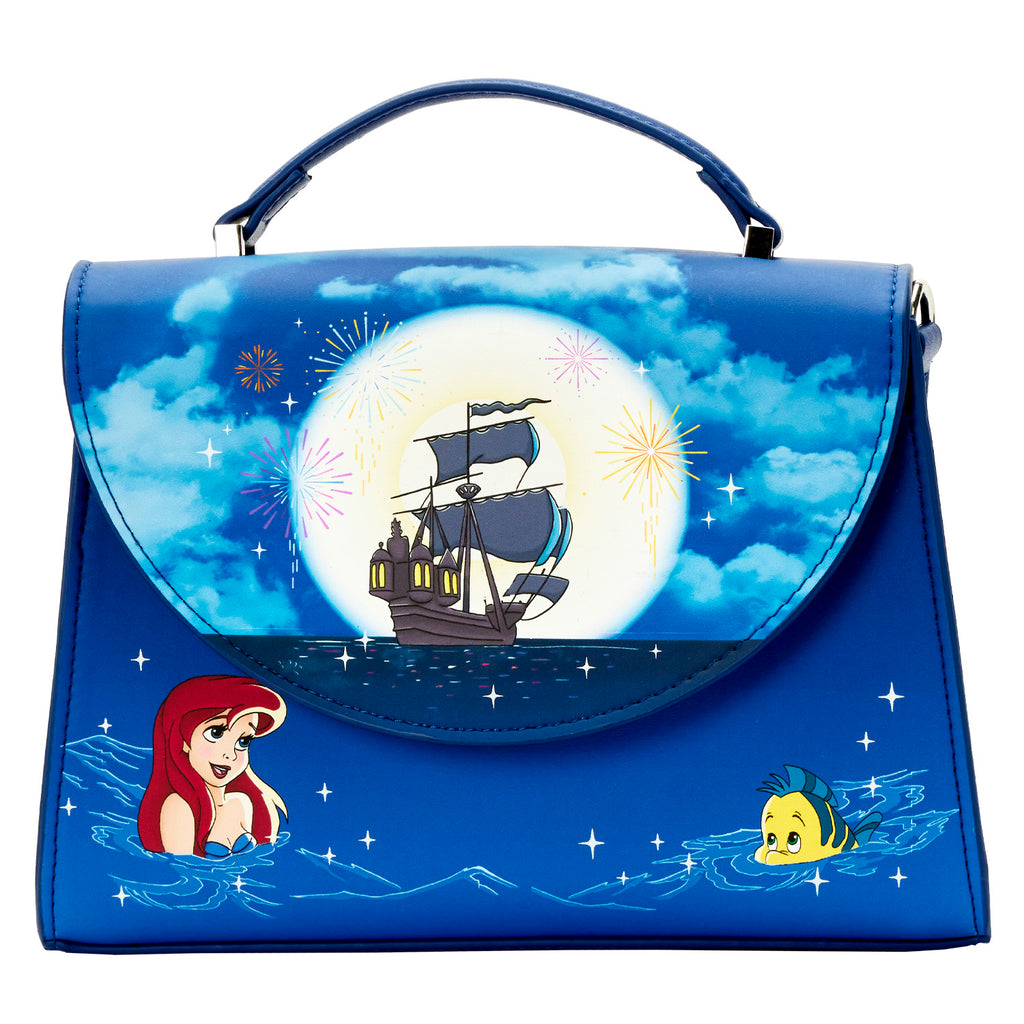 Disney Loungefly Crossbody Bag - Disney The Little Mermaid Ariel Fireworks