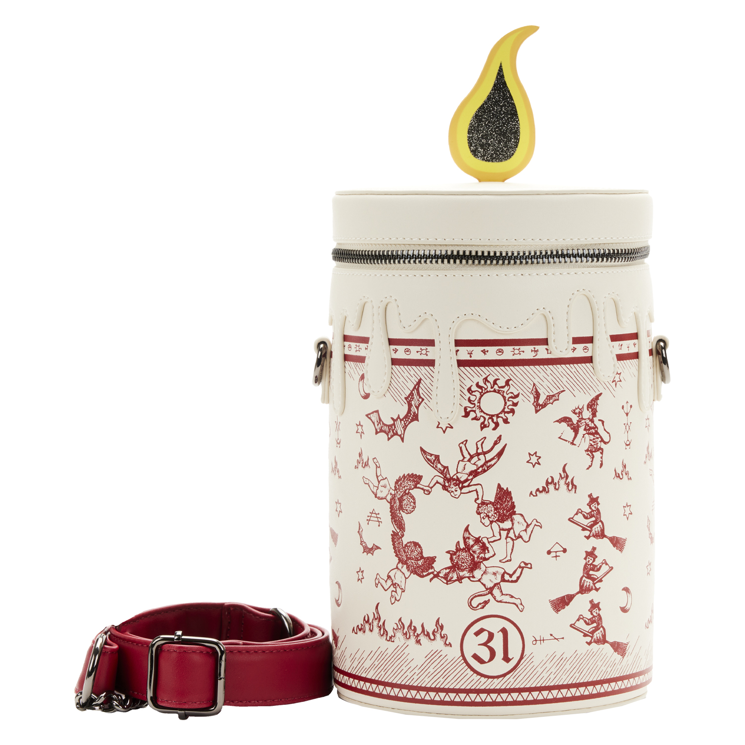 Disney Loungefly Crossbody Bag - Hocus Pocus Black Flame Glow Candle