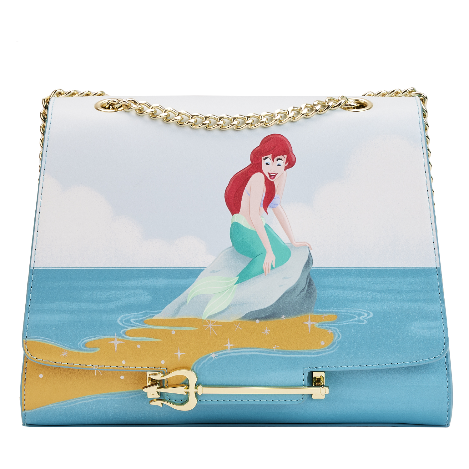 Disney Loungefly Crossbody Bag Little Mermaid Tritons Gift