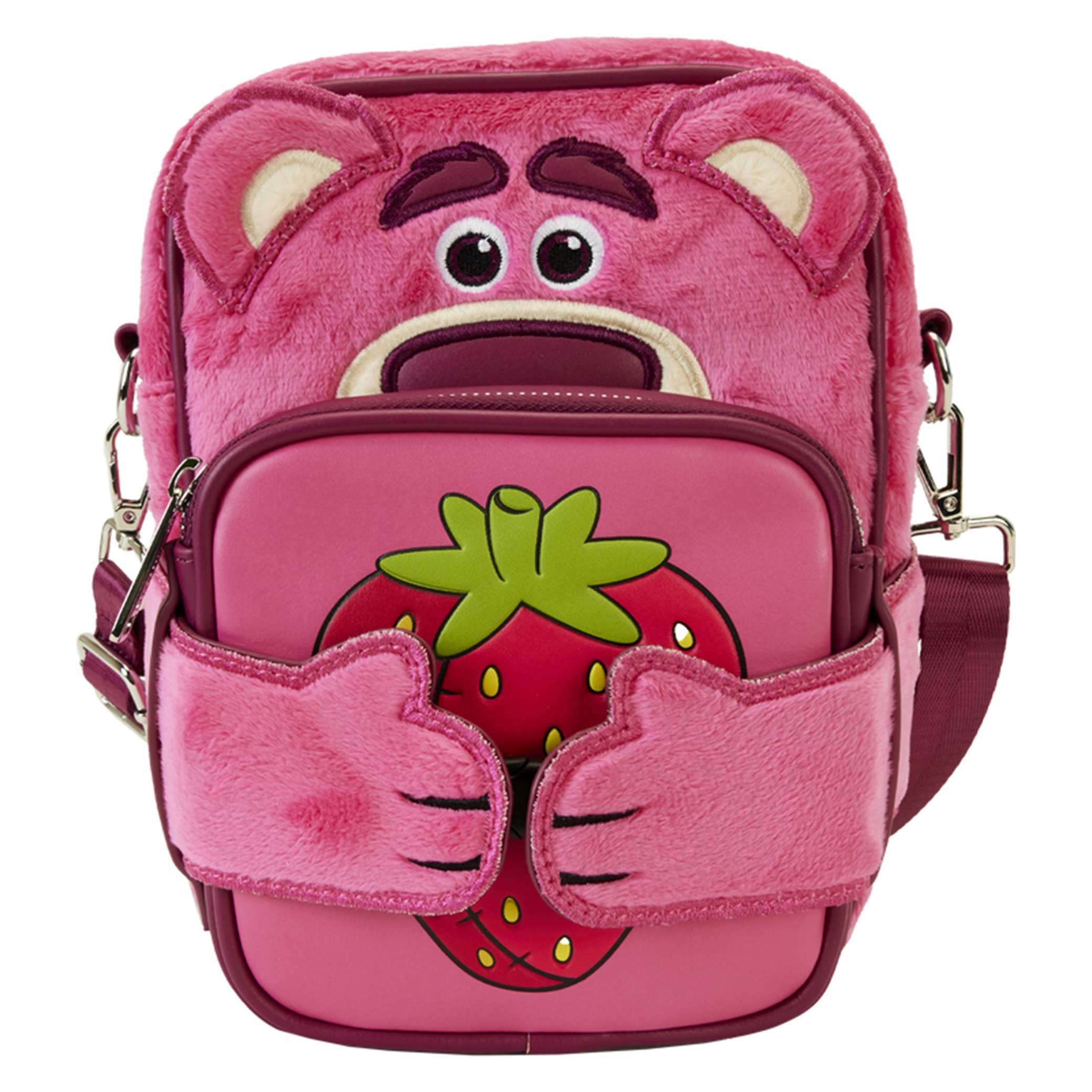 Disney Loungefly Crossbody Bag Lotso Bear Strawberry Scented