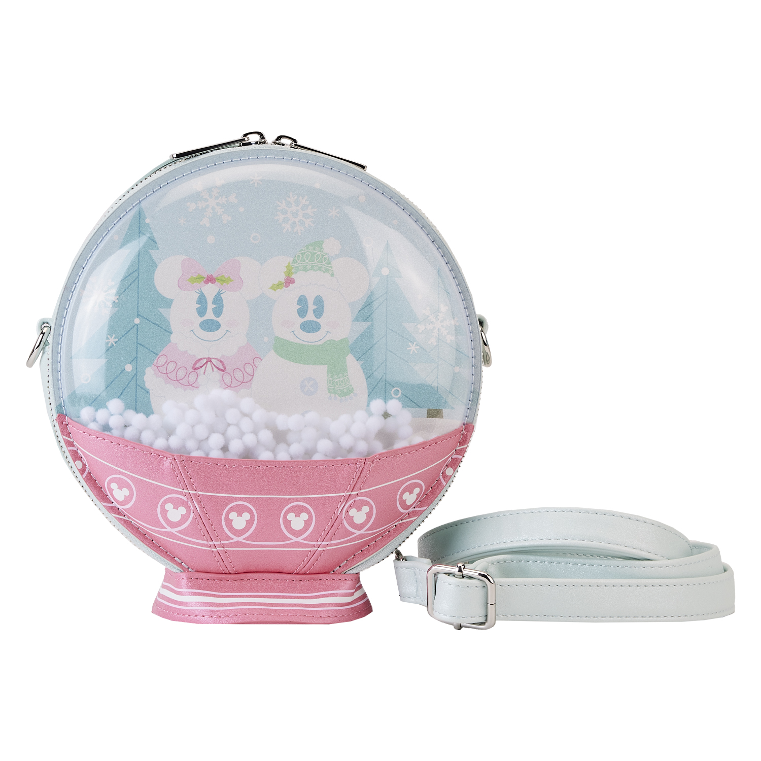 Disney Loungefly Crossbody Bag - Mickey and Friends Snowglobe