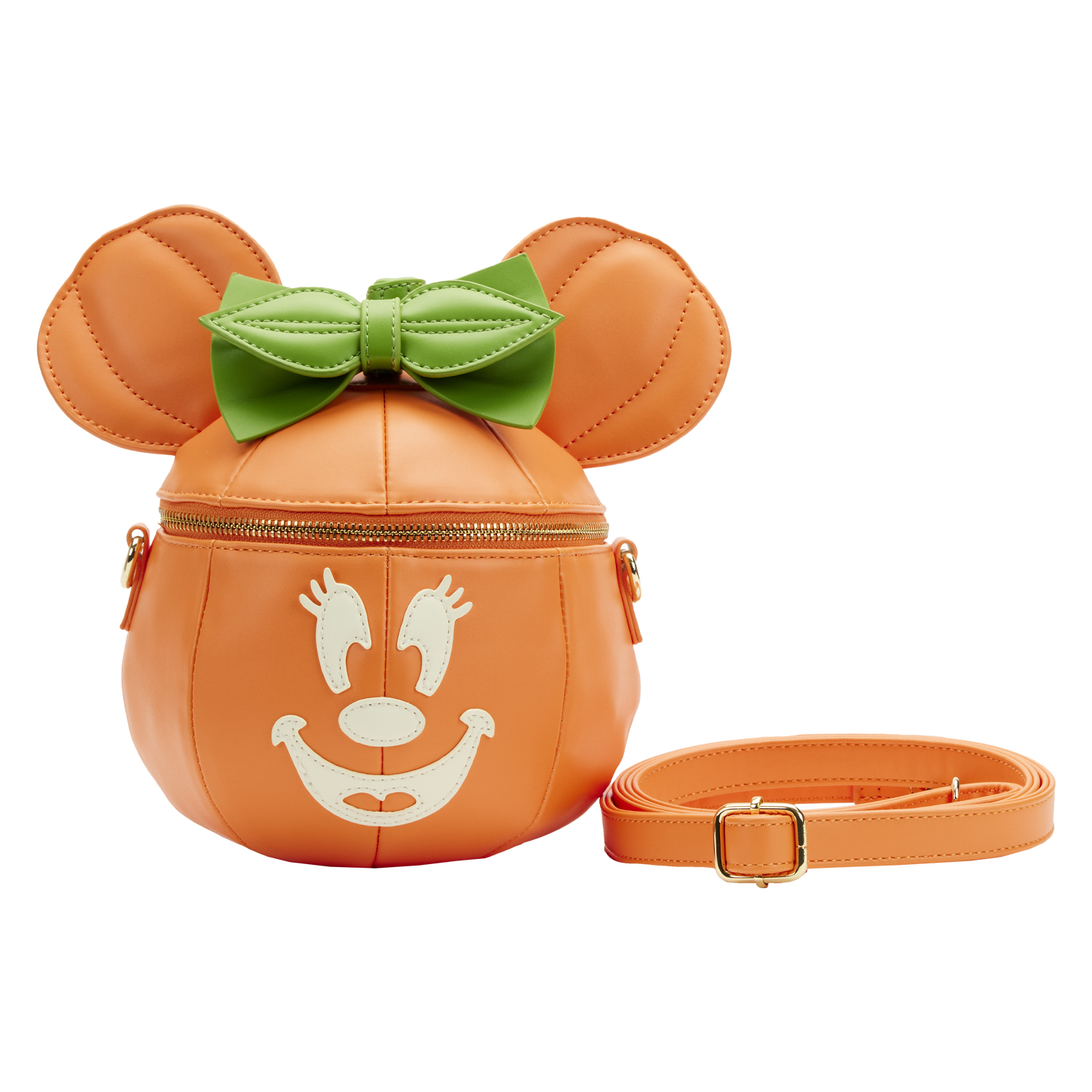 Disney Loungefly Crossbody Bag - Minnie Mouse Glow in the Dark Pumpkin