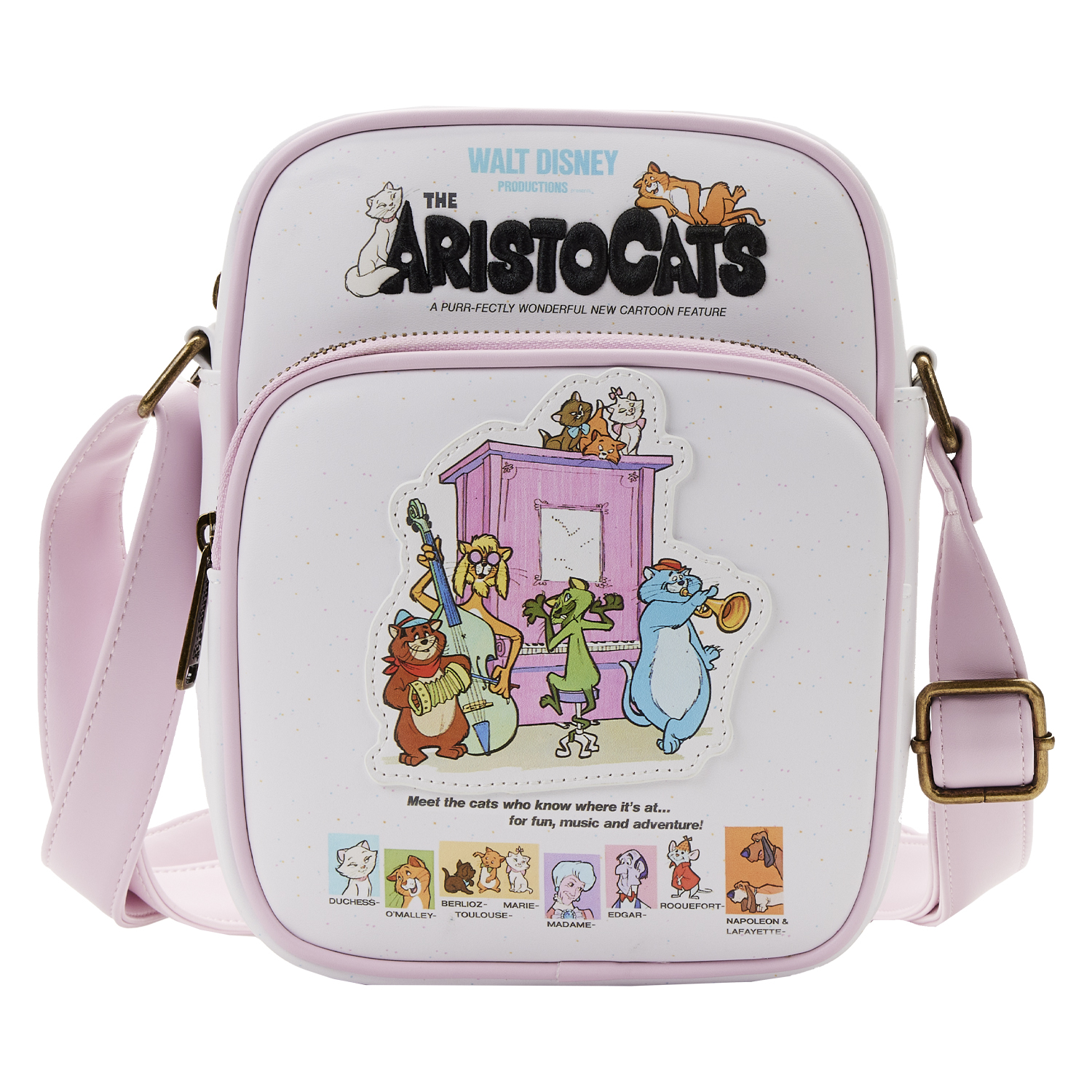 Disney Loungefly Crossbody Bag - The Aristocats Poster Passport Crossbody Bag