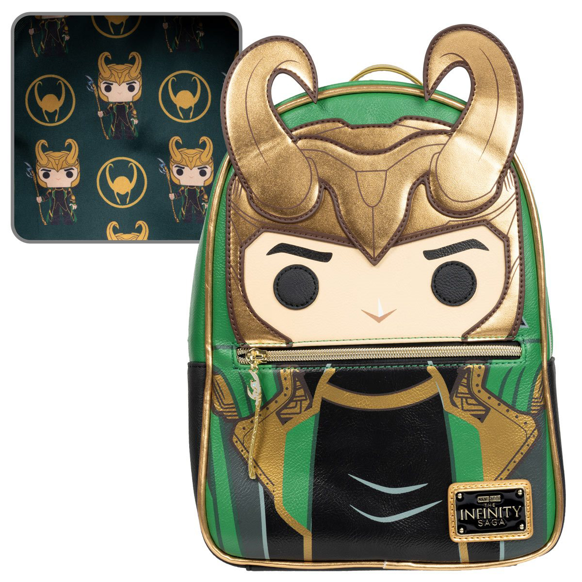 Disney Loungefly Mini Backpack - Avengers Loki with Scepter Pop! - Limited Edition