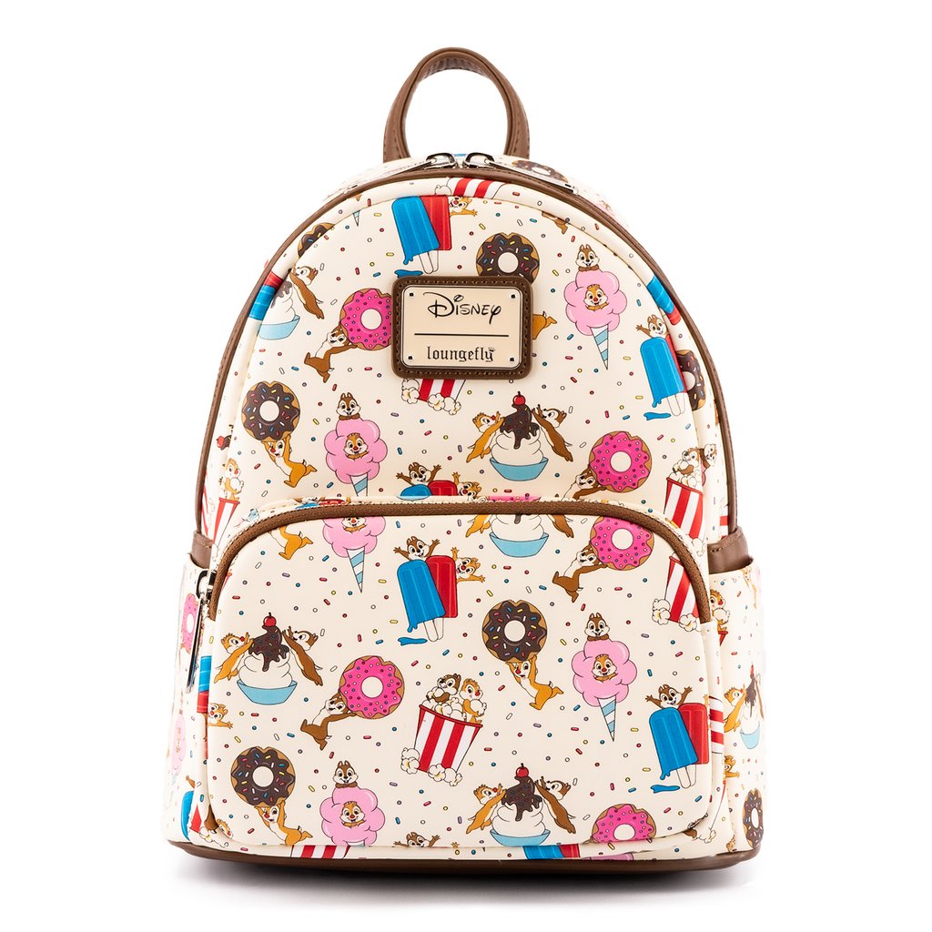 Disney Loungefly Mini Backpack - Chip and Dale Sweet Treats AOP