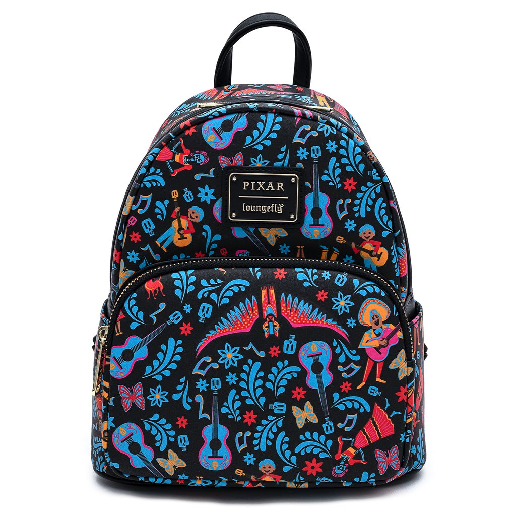 Disney Loungefly Mini Backpack - Coco Dia de los Muertos - Pixar AOP