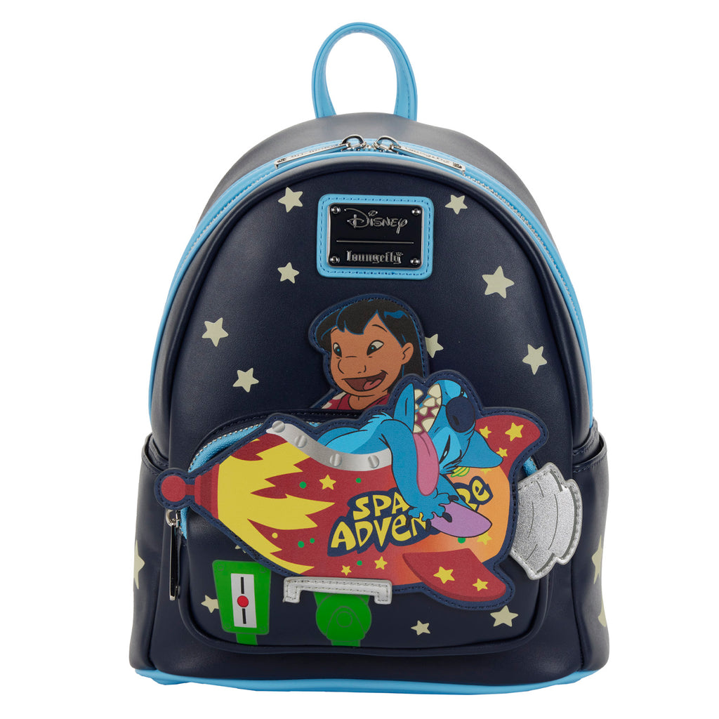 Disney Loungefly Mini Backpack - Lilo & Stitch Space Adventure Glow in the Dark