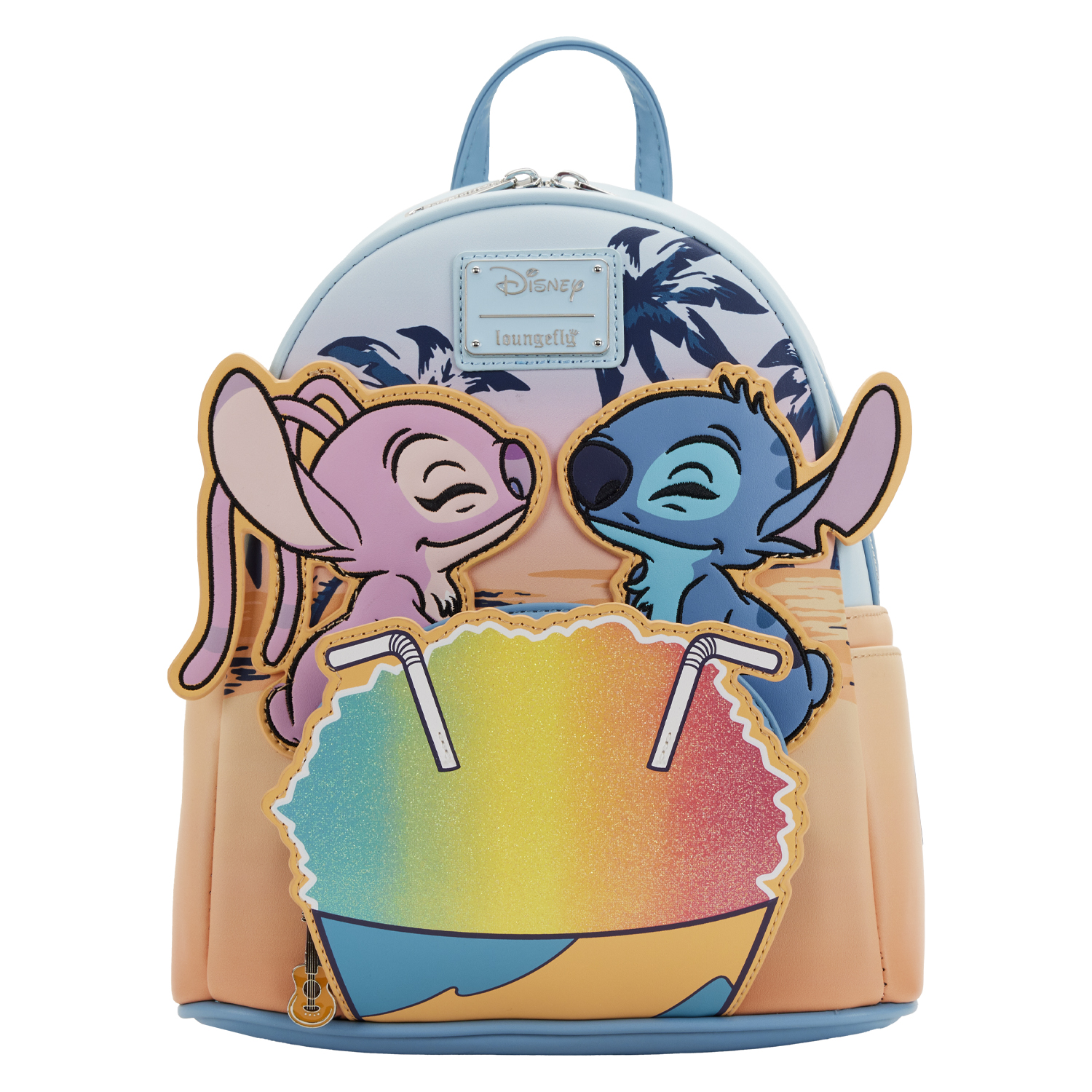 Disney Loungefly Mini Backpack - Lilo & Stitch - Stitch and Angel Snow Cone Date Night