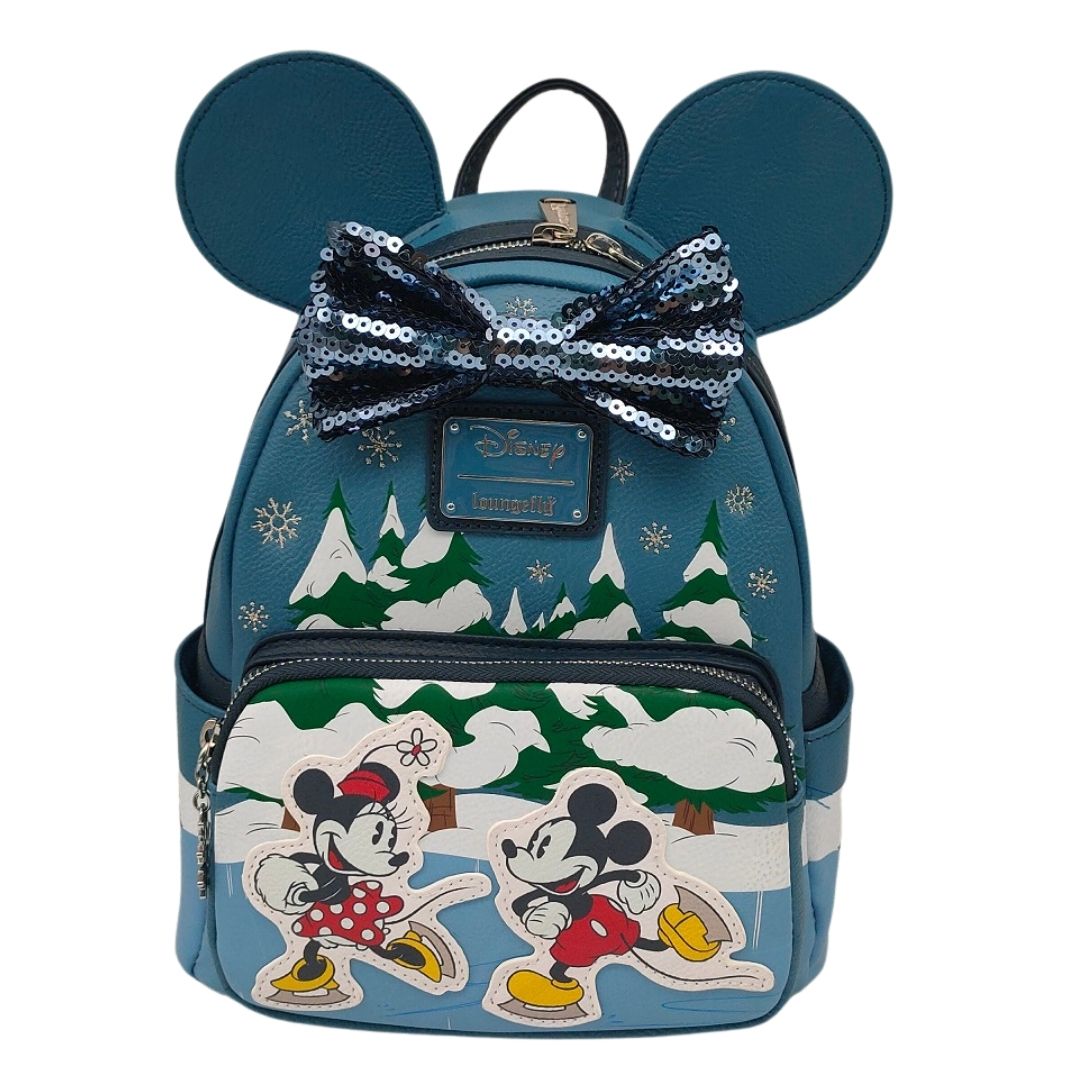 Disney Loungefly Mini Backpack - Mickey and Minnie Let it Snow - WINTER EXCLUSIVE - LE1000