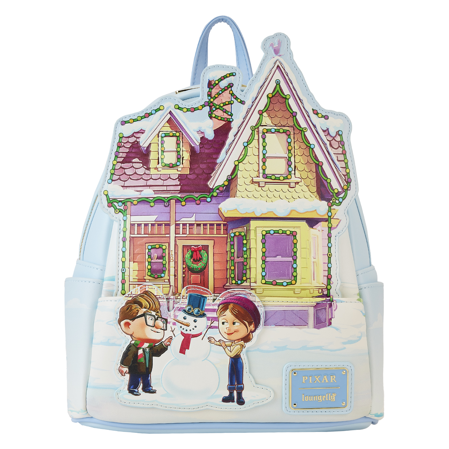 Disney Loungefly Mini Backpack - Pixar UP - House with Christmas Lights