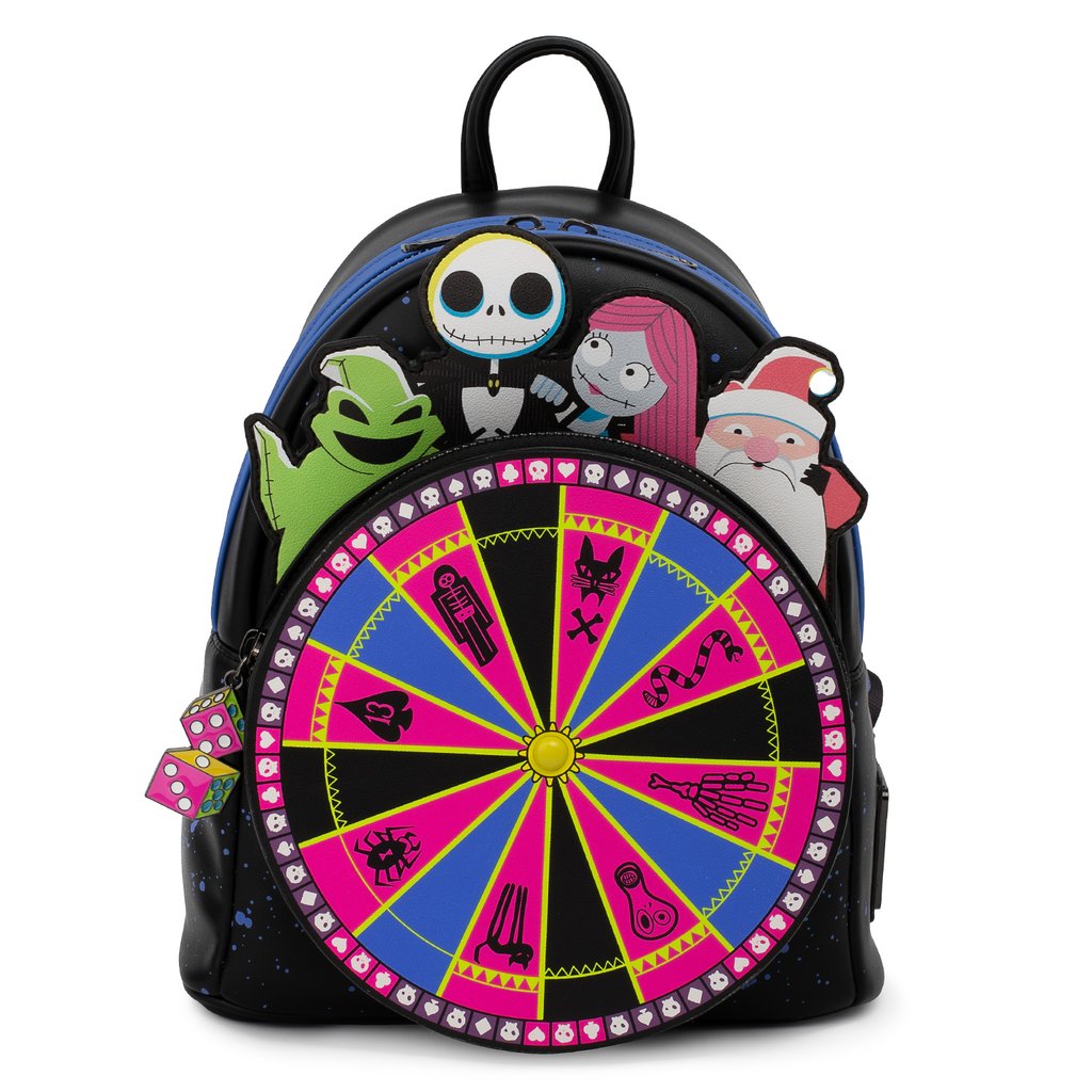 Disney Loungefly Mini Backpack - The Nightmare Before Christmas Oogie Boogie Wheel