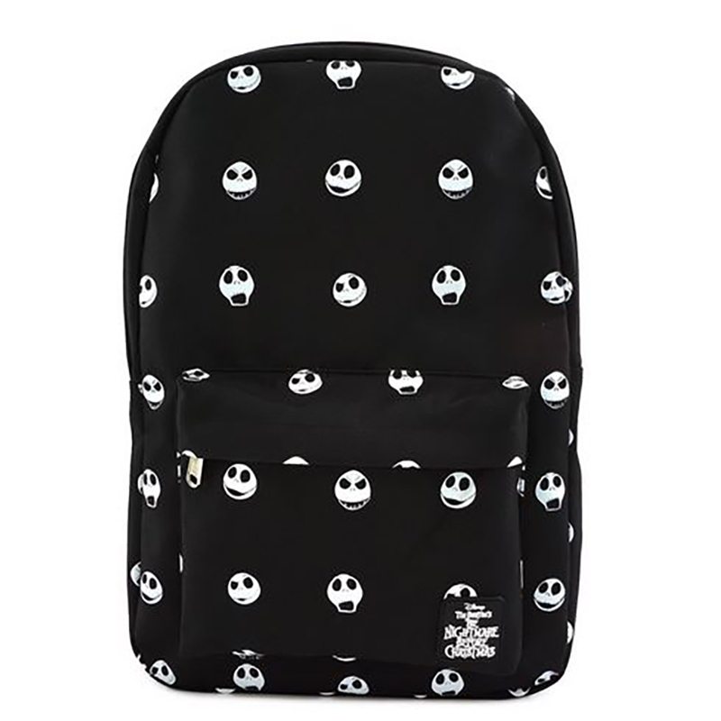 Disney Loungefly Nylon Backpack Bag - Jack Skellington Faces