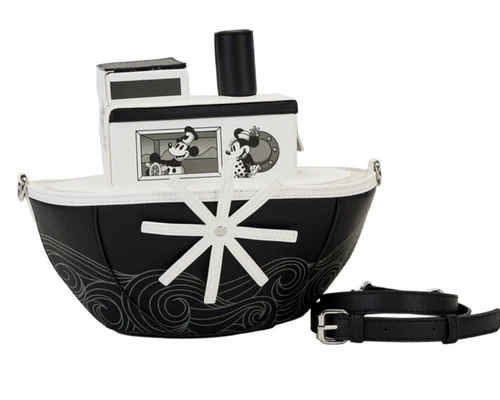 Disney Loungefly Stitch Shoppe Steamboat Willie Boat Crossbody Bag