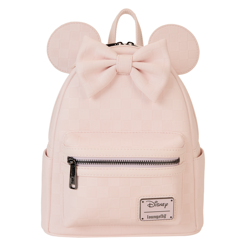 Disney Minnie Mouse Checkered Texture Mini Backpack