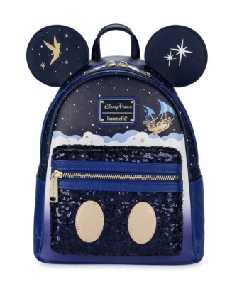 Disney Parks Loungefly 50th Peter Pan’s Flight MMMA Mickey Attraction Backpack