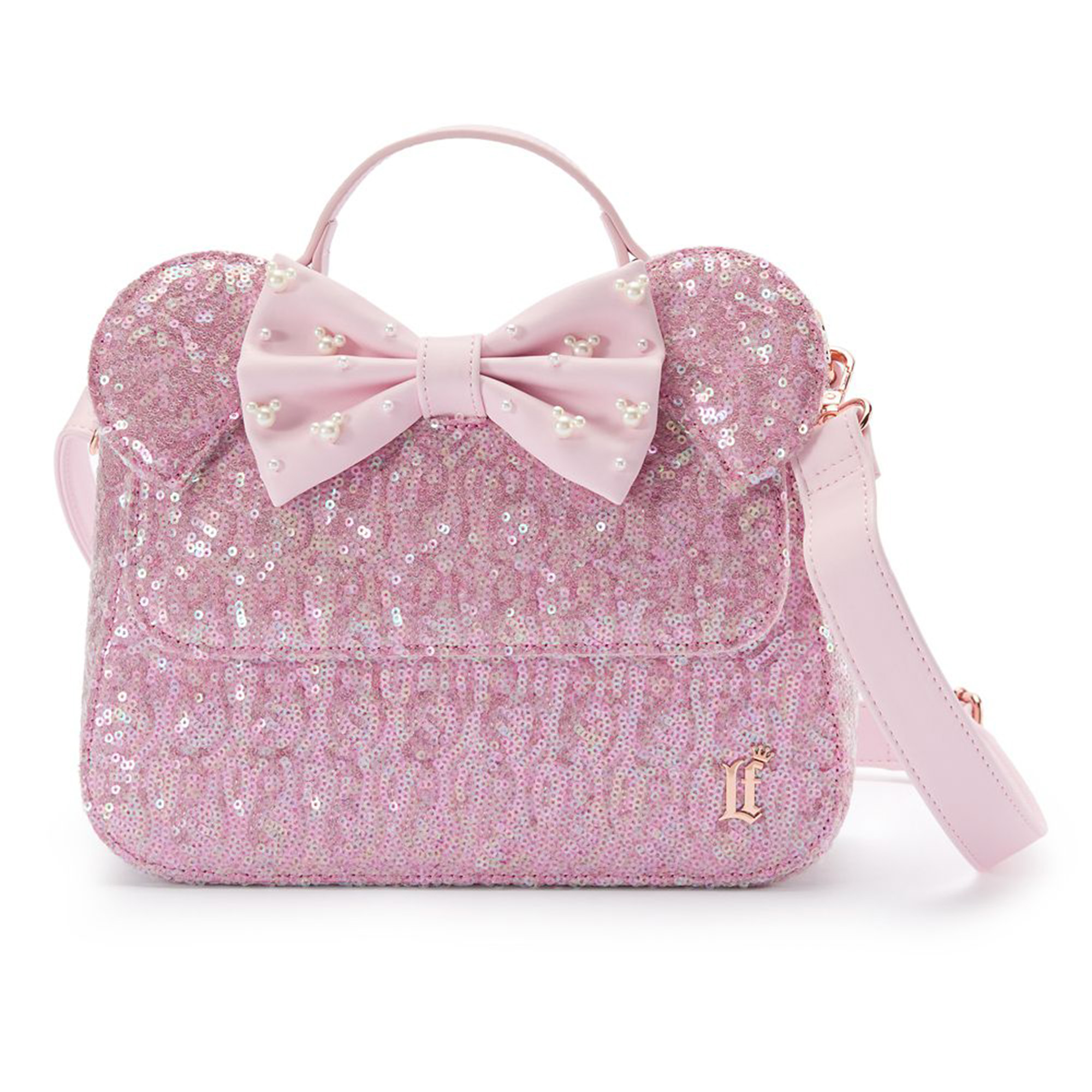 Disney Parks Loungefly Crossbody - Minnie Mouse Rose Pearl