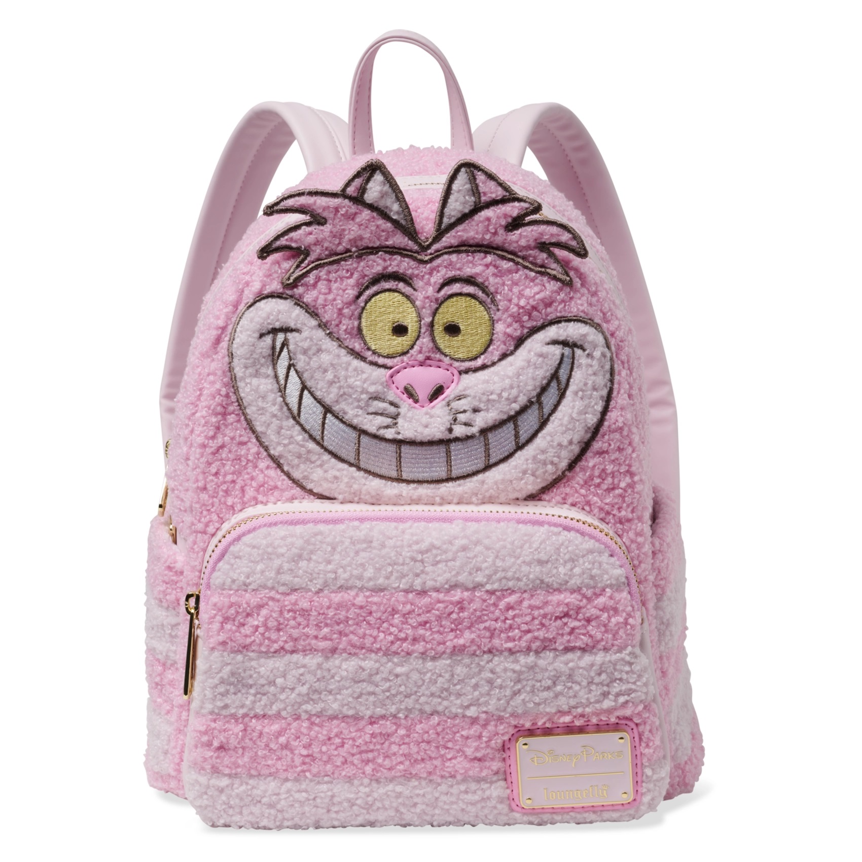 Disney Parks Loungefly Mini Backpack - Cheshire Cat - Fuzzy Chenille