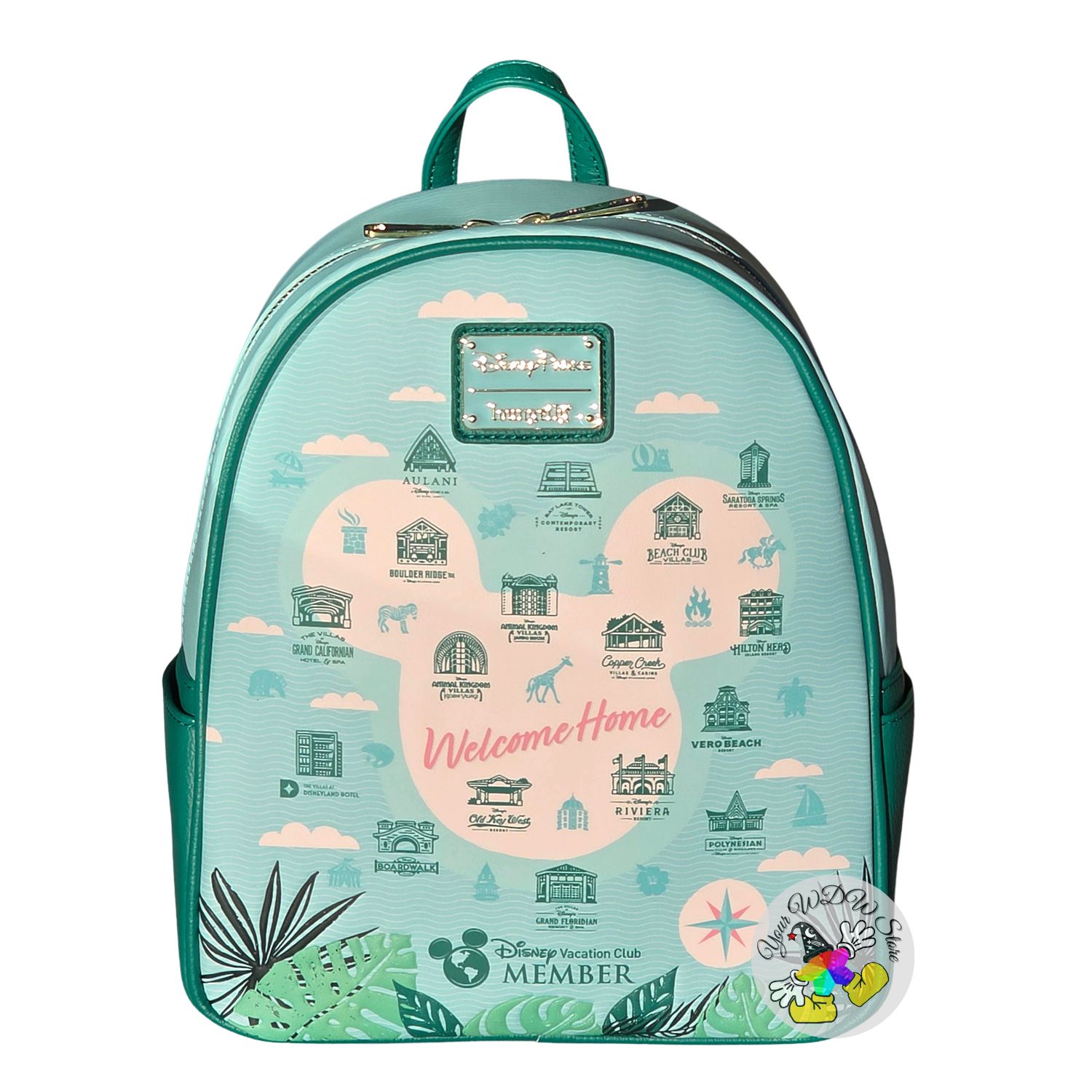 Disney Parks Loungefly Mini Backpack - Disney Vacation Club Welcome Home