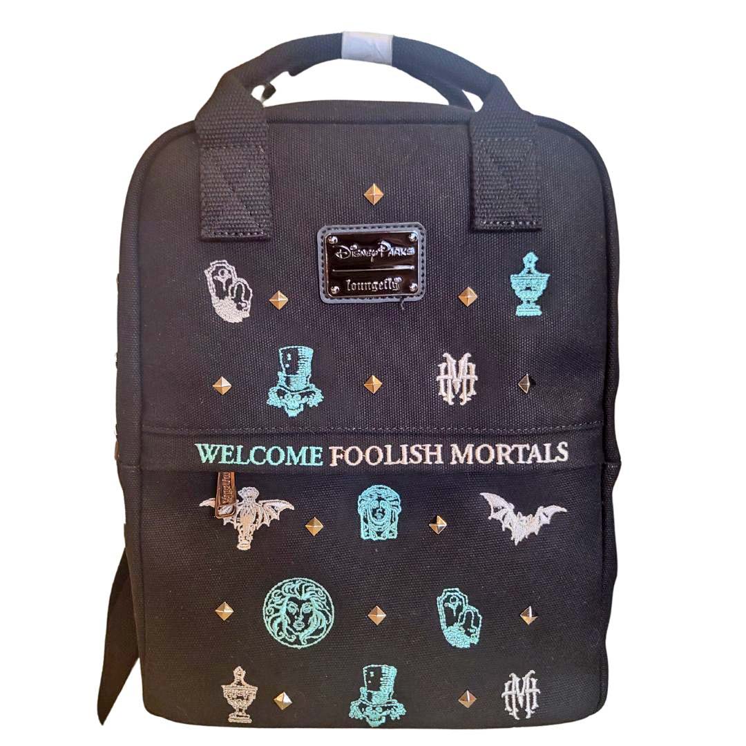 Disney Parks Loungefly Mini Backpack Haunted Mansion Canvas