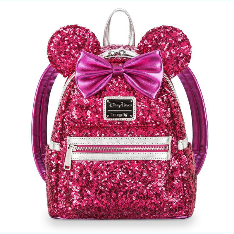 Disney Parks Loungefly Mini Backpack - Minnie Mouse - Imagination Pink Sequin