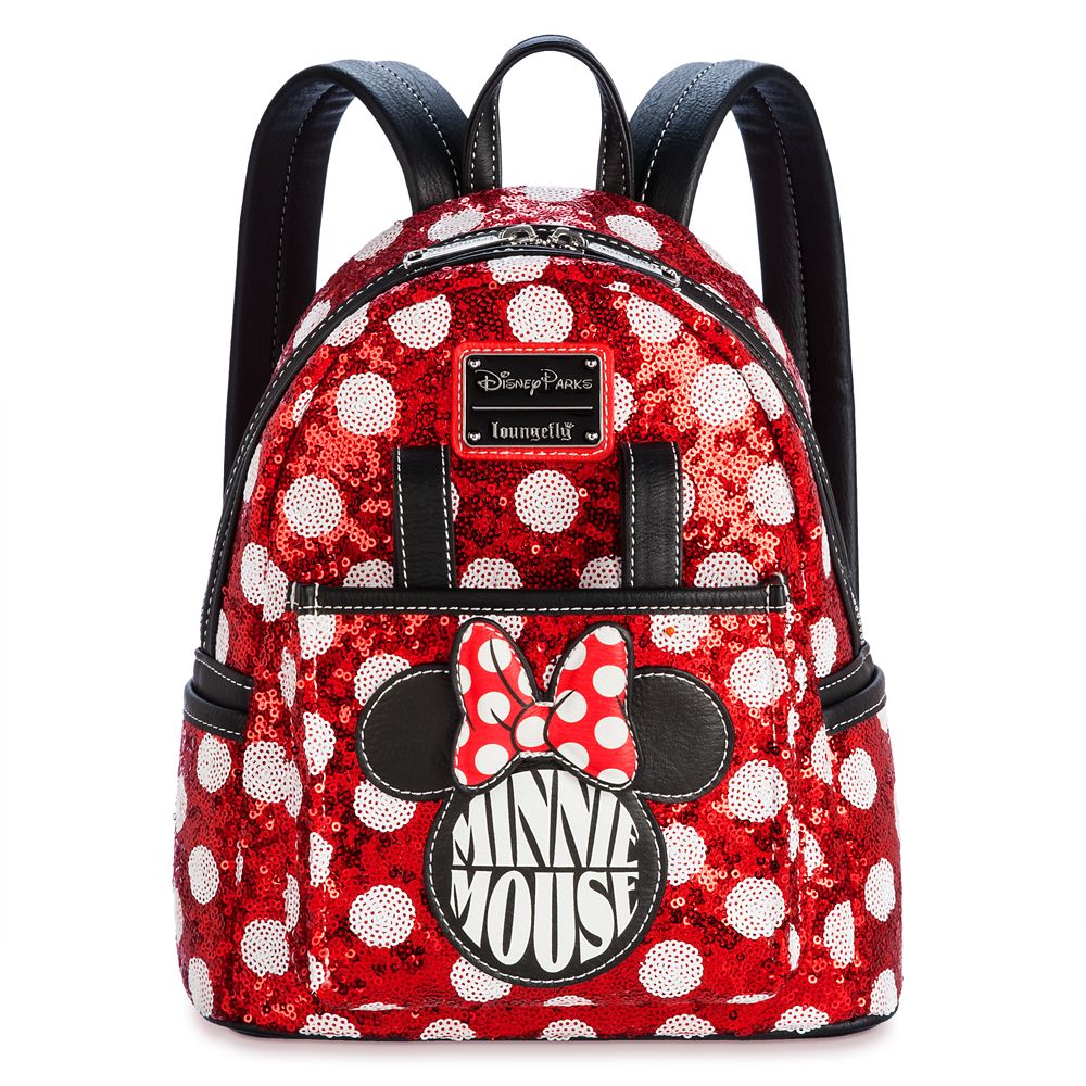 Disney Parks Loungefly Mini Backpack - Minnie Polka Dot Sequin