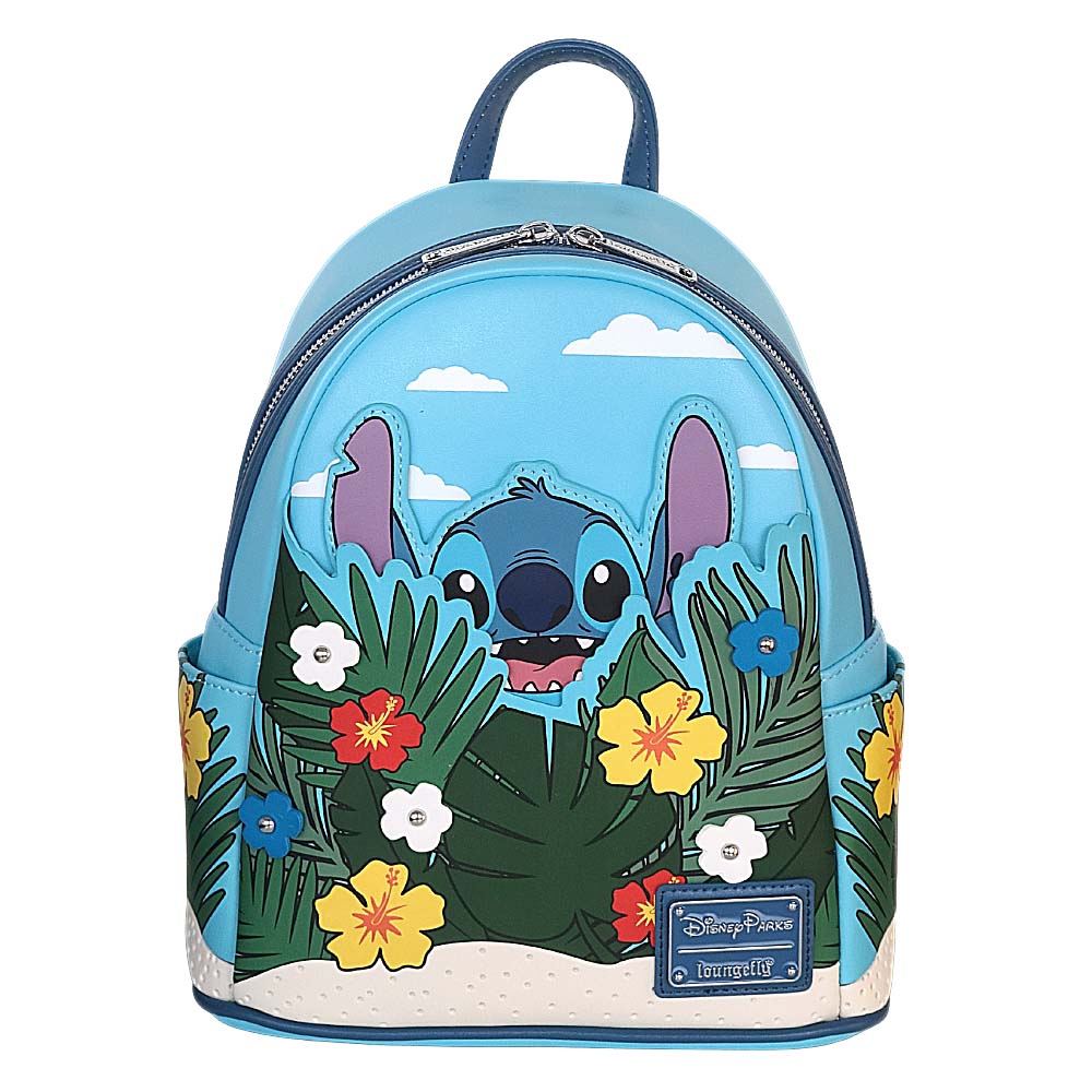 Disney Parks Loungefly Mini Backpack - Pop Up Stitch Tropical Floral