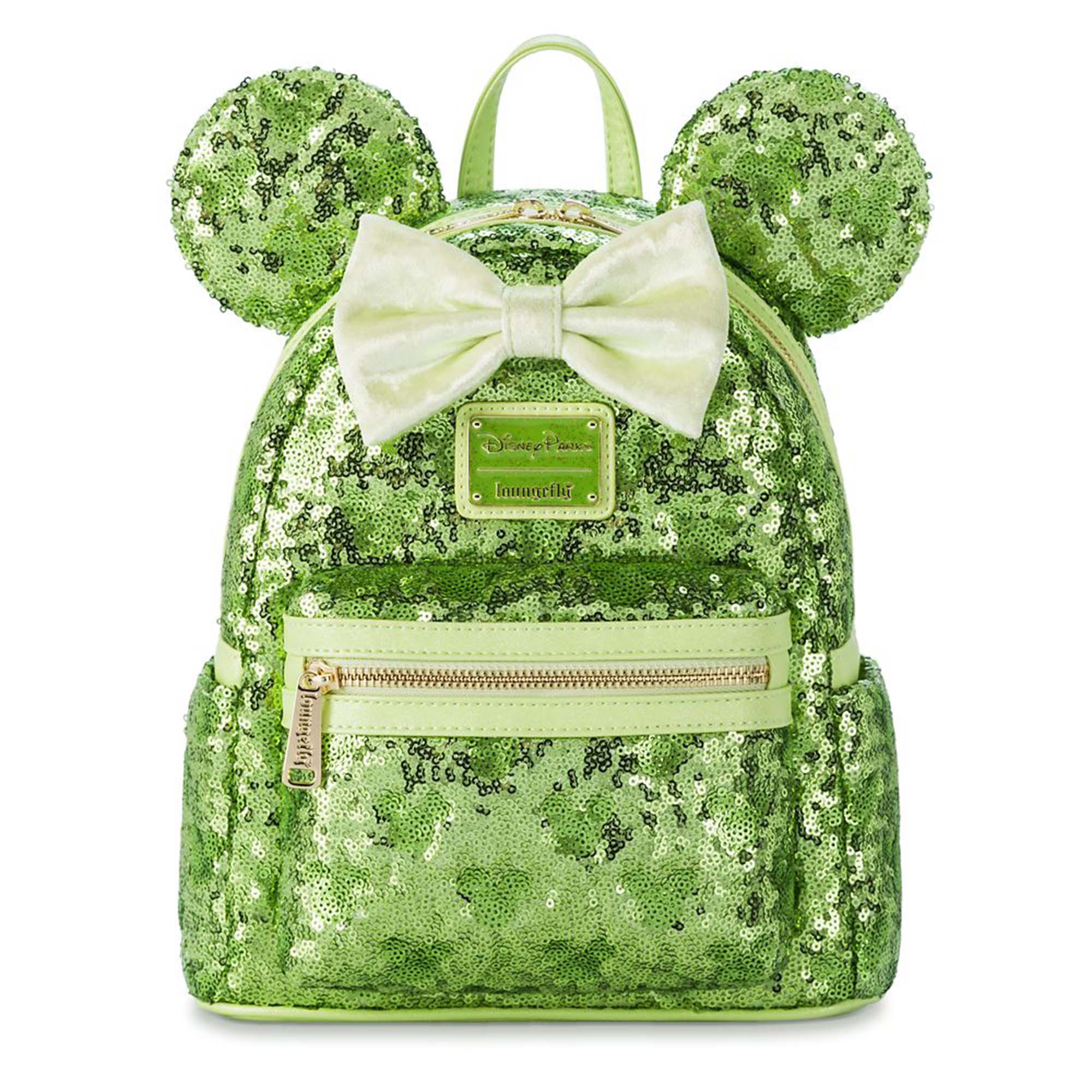 Disney Parks Loungefly Mini Backpack - Tinker Bell Green Sequins