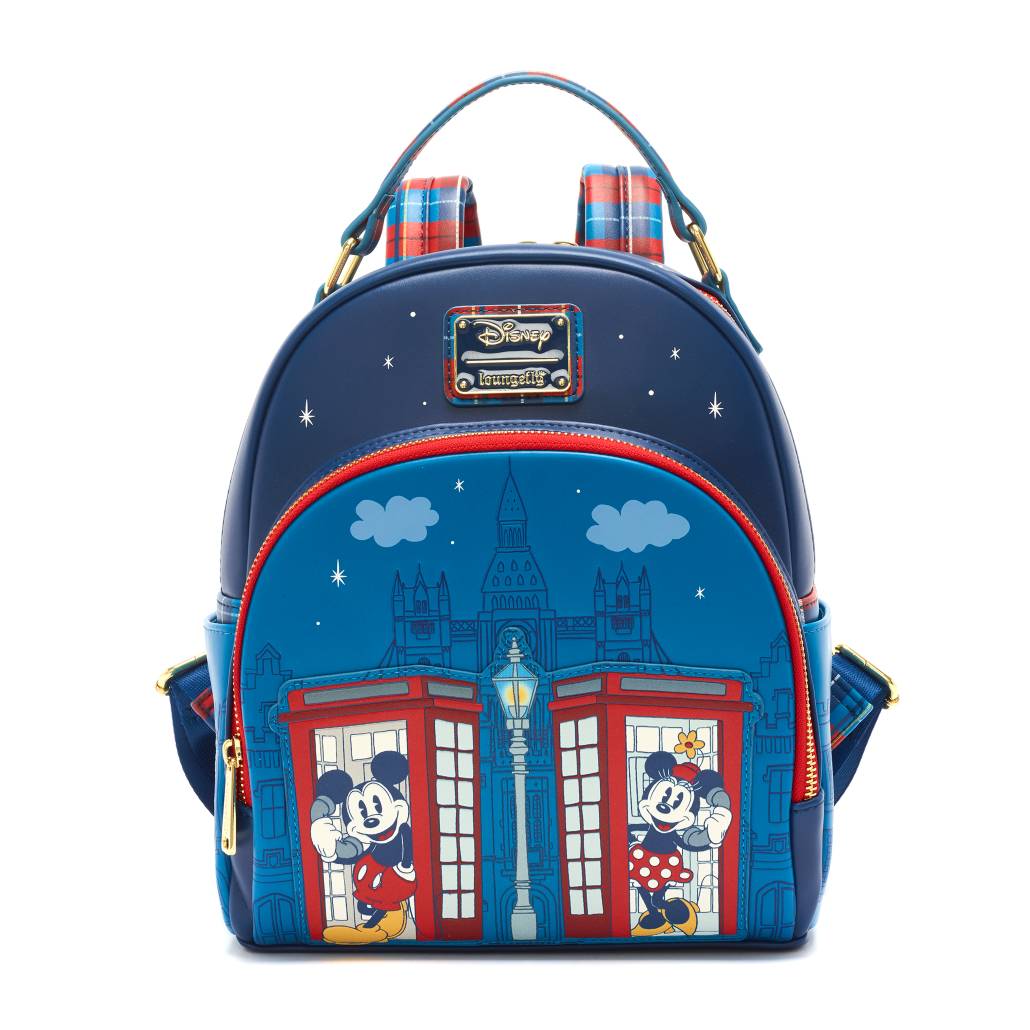 Disney Parks Loungefly Mini Backpack - UK Mickey and Minnie