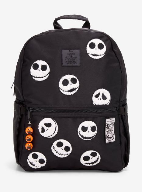 Disney The Nightmare Before Christmas Jack Skellington Allover Chenille Patches Backpack