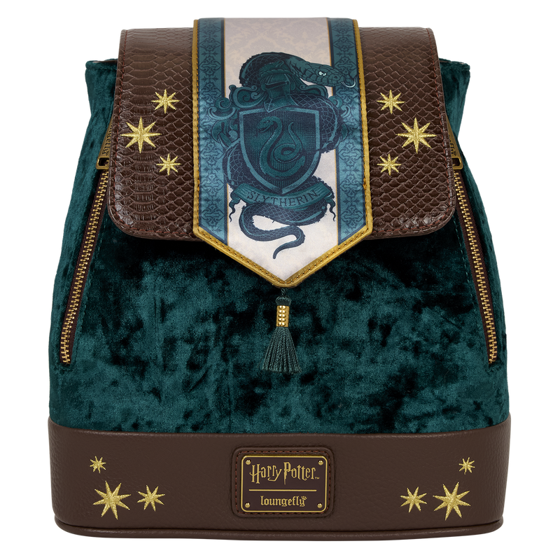 Harry Potter Slytherin Banner Velvet Mini Backpack