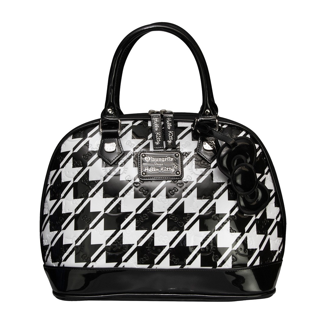 Hello Kitty Houndstooth Embossed Bag