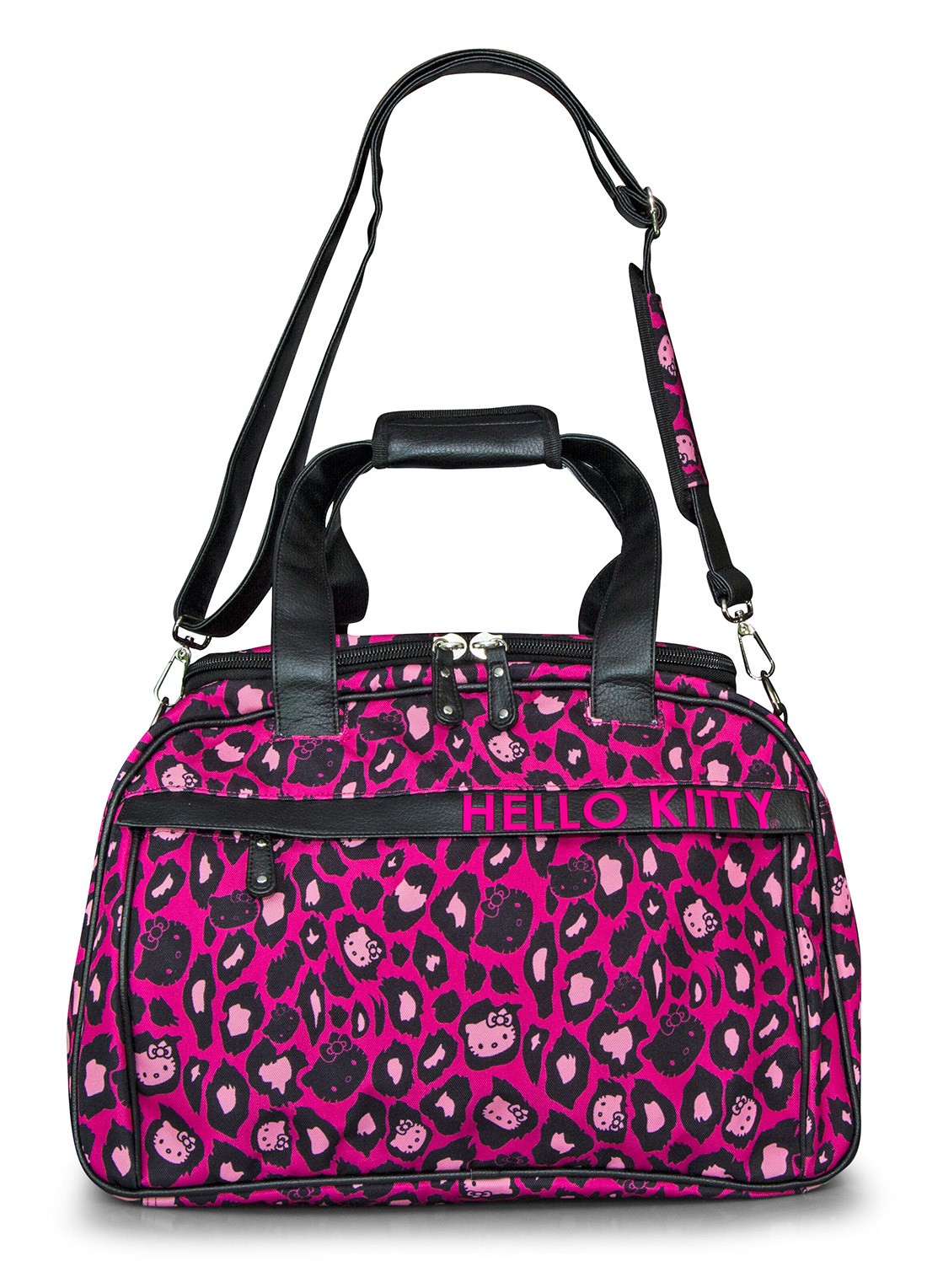 Hello Kitty Pink Leopard Print Duffle