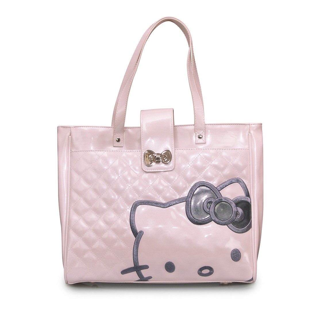 Hello Kitty Pink Quilted Structured Tote
