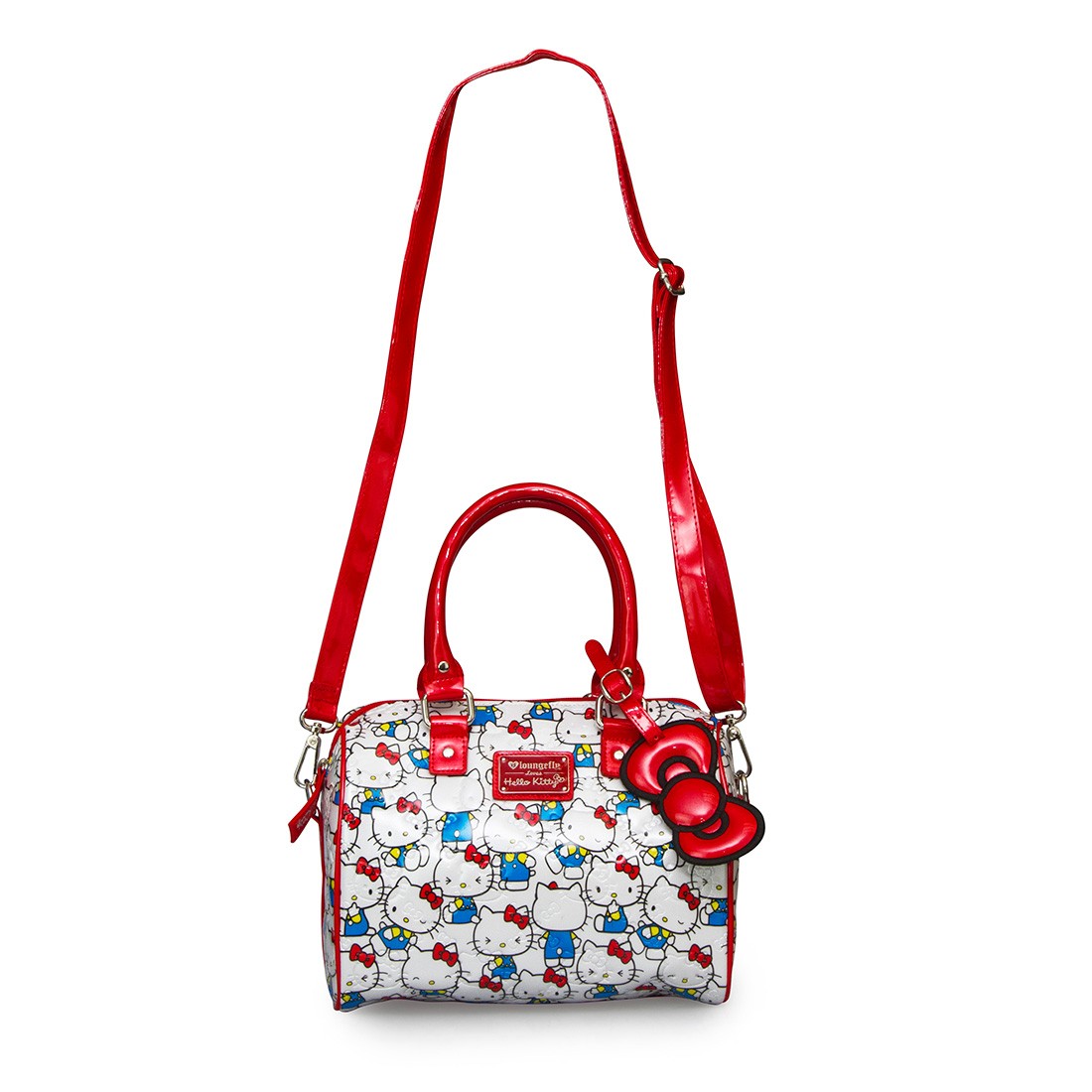 Hello Kitty Vintage Print Patent Embossed Mini City Bag