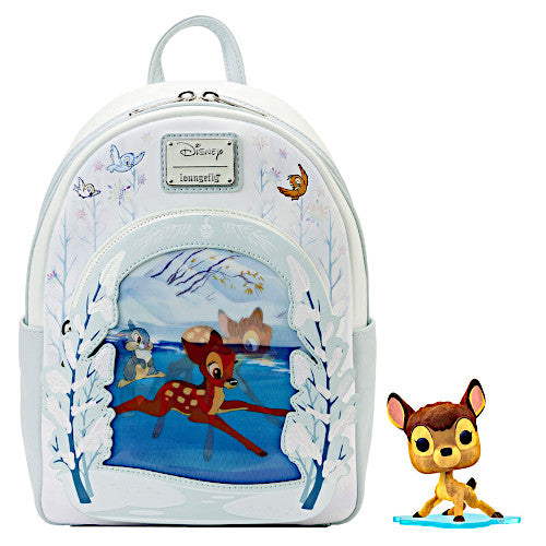 Loungefly Bambi On Ice Lenticular Mini Backpack & Bambi Pop! Bundle (LE 3000)